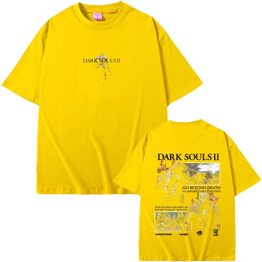 Game Dark Souls Merch T Shirts Unisex Women Vintage Gothic Rock Streetwear Unisex Fashion Punk Oversized Tshirt Unisex Cotton Tees