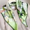 111% Mulberry Silk 71 Square Scarf, New Sky City Professional Decorative Scarf, Commuting To Work Versatile Silk Scarf