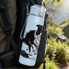 1PC Black White Border Collie Dog Print 750ml Color Plastic Sports Water Bottle Leakproof Flip Straw Lid Suitable for Sports Office Home Use