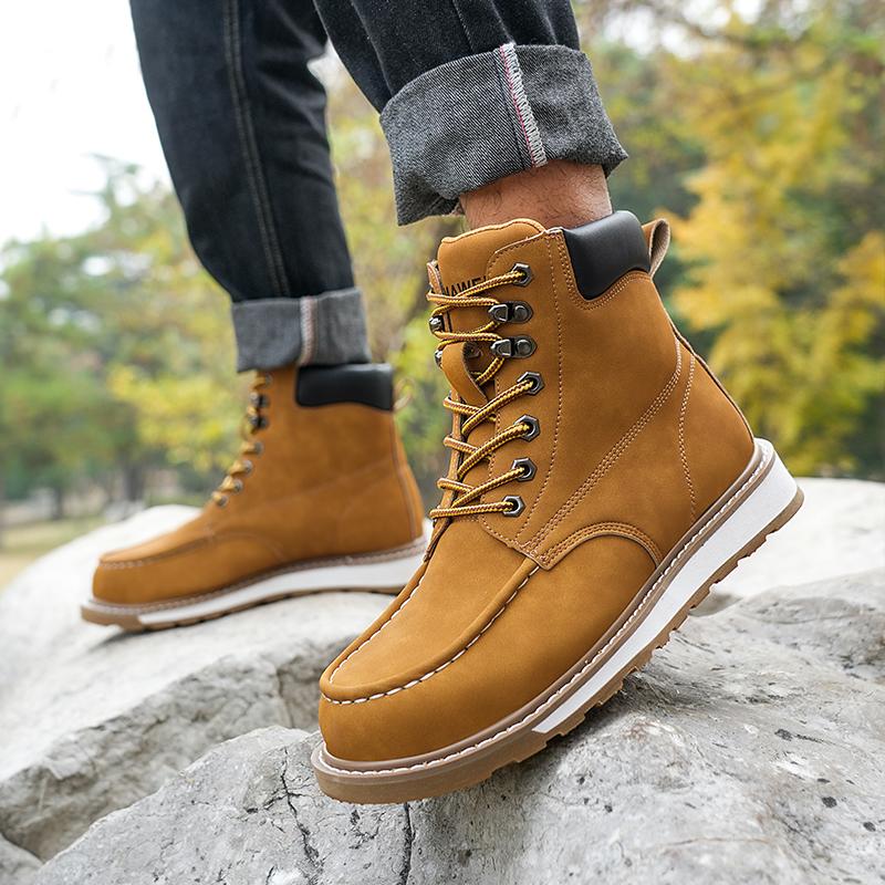 Arbeitsschuhe Herren Unzerstörbar Anti-Smash Anti-Puncture Arbeitsschuhe Schützend Rutschfest Herren Bauschuhe Kletterschuhe