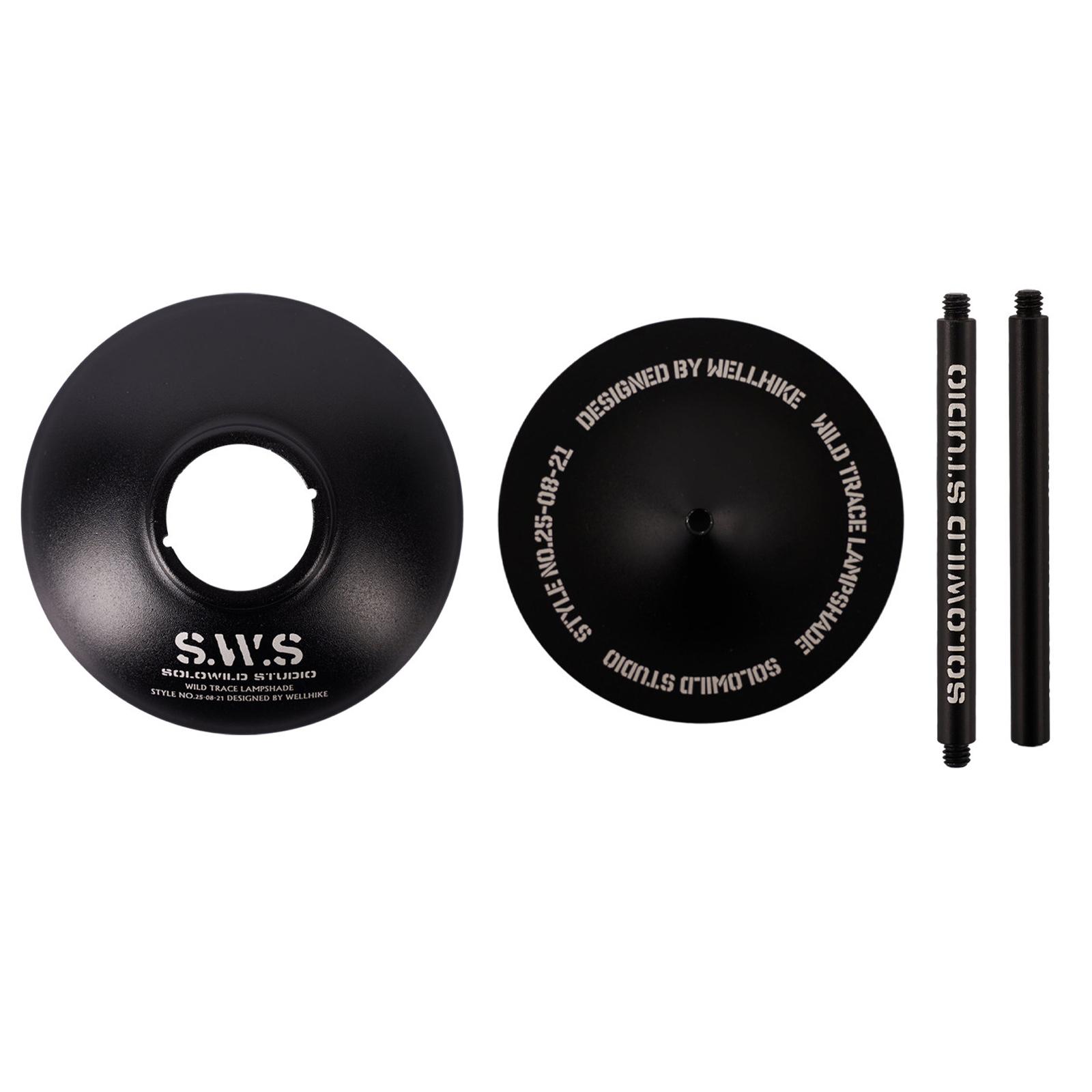 Portable Desktop Lamp Stand with Lampshade Aluminum Alloy Lantern Stand Holder (Lamps Not Included) Support Camping Euipment чёрный