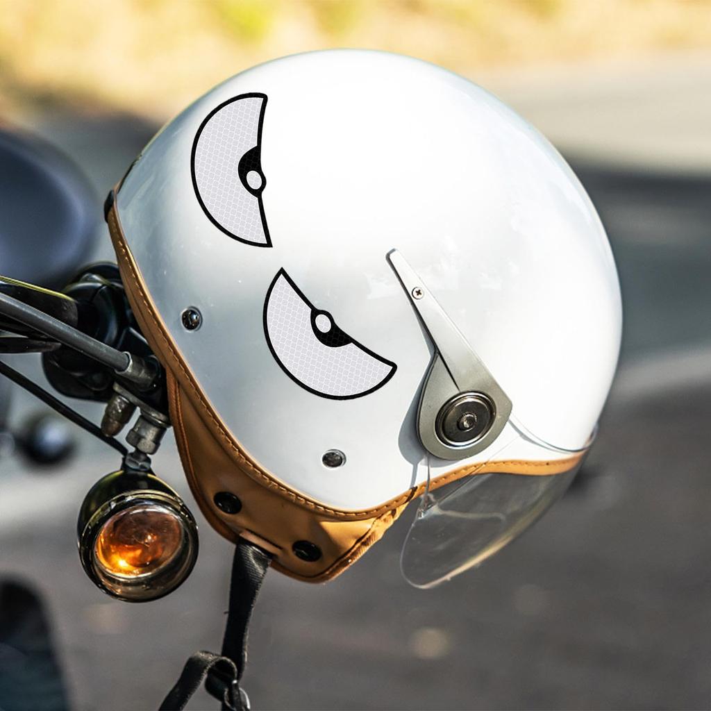 Reflective Motorcycle Stickers, Reflective Warning Stickers | Funny Cat's Eye Car Sticker - Motorcycle