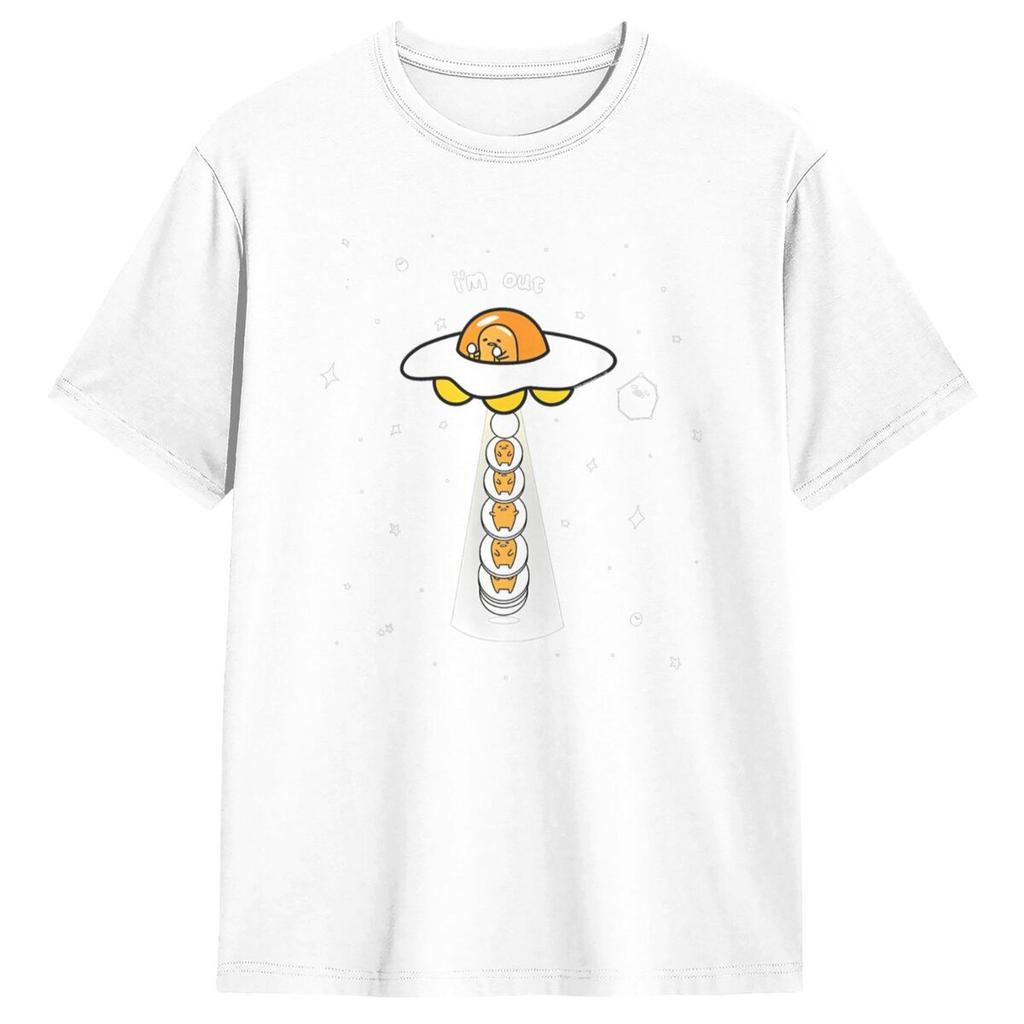 Gudetama Zamyšlené Tričko Pár Vtipná Bavlněná Trička Léto Kulatý Výstřih Hipsterská Trička Vlastní DIY Nadměrné Oblečení