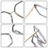 87186 Metal Glasses Frame Geometric Frame Glasses Frame Optical Glasses Color Matching Anti-Blue Light Glasses Computer Glasses Frame