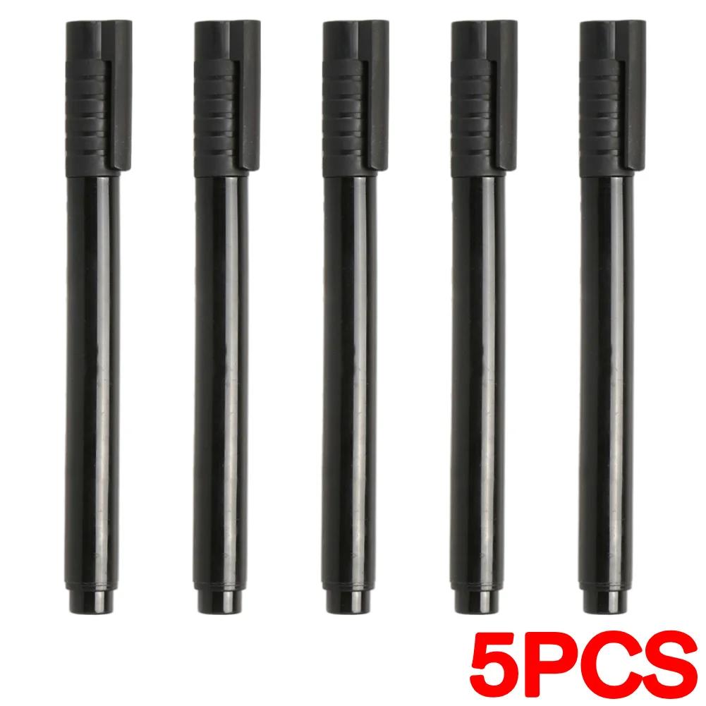 5-1PCBlack Plastic Fake Money Checker Pocket Size Counterfeits Money Detector Pen Portable for US Dollar Bill Euro Pound Yen Won