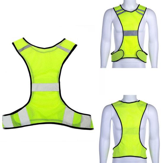 High Visibility Reflective Sport Night Working Cycling Running Safety Vest Top