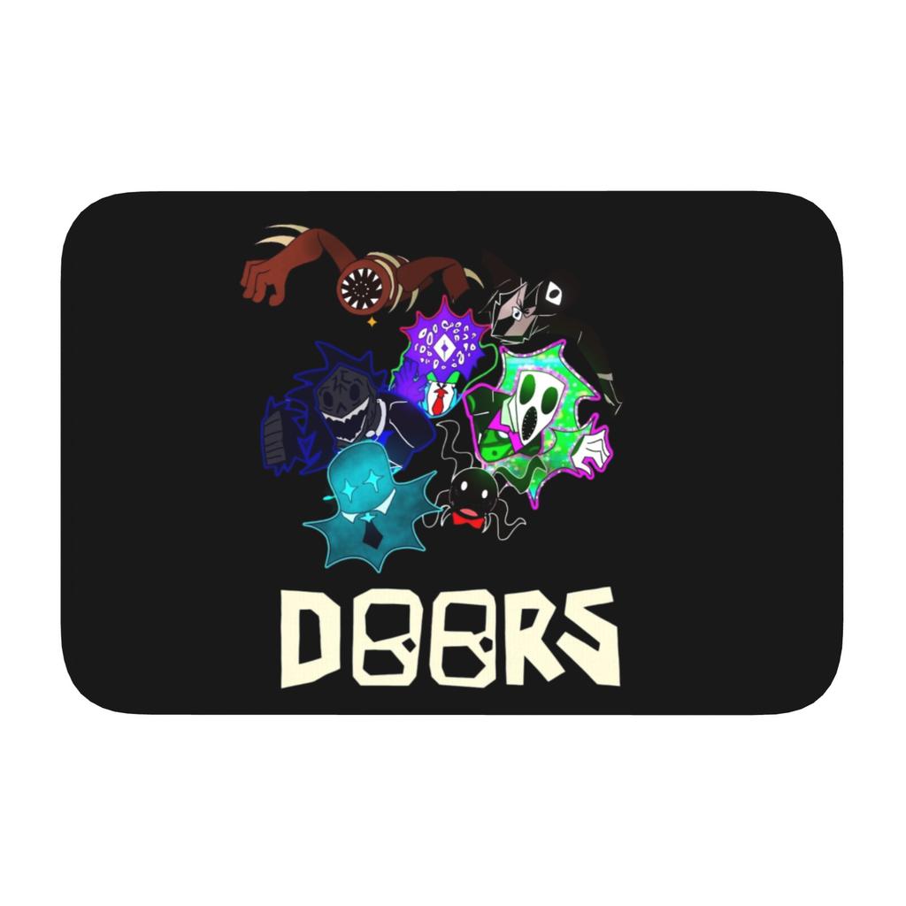 Custom ur,Doors Ambush Horror Game  Doormat Anti-Slip Entrance Kitchen Bathroom Floor Door Mats  Garage Rug Carpet Footpad