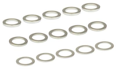 FregocS Fahrrad Kettenblatt Kettenblattbolzen Spacer Fein einstellbar 15er Set Langlebig Edelstahl (1 mm 1,5 mm 2 mm) BIC-CRBS-15p