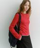 Deonseuteu Essential Crew-Neck T-Shirt_Udts6A202_Red