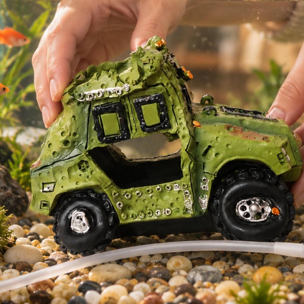 Stabiler SUV-Aquarium-Dekorationsgegenstand Geringer Wartungsaufwand Aquarium-Dekoration mit Luftstein