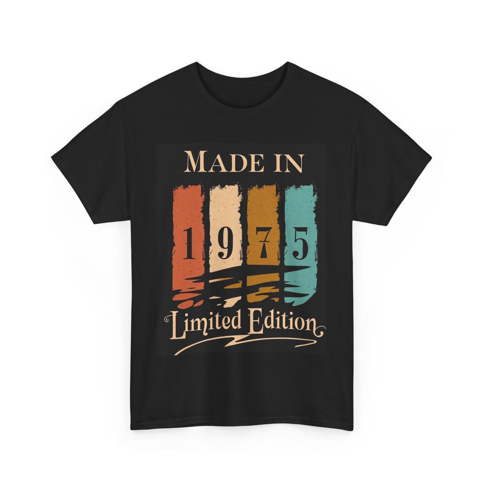 1975 Limited Edition Tee, Vintage Heavy Cotton Tshirt, 50th Birthday Gift Shirt M