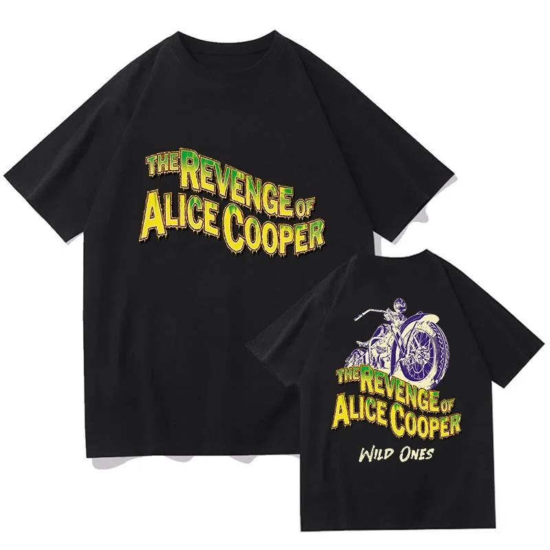 Alice Cooper Wild Ones Tour Summer TShirt Man Woman Harajuku ONeck Short Sleeve Shirts Music Fans Gift Aesthetic Tops Clothes