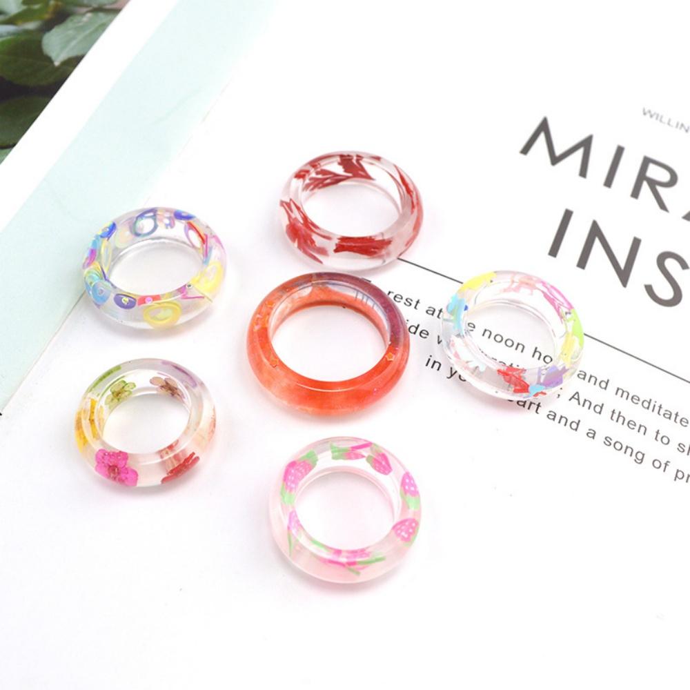 Mixed Size Rings Epoxy Resin Molds UV Silicone Casting Crafts Mould Rings Pendants For DIY Jewelry Making Findings Supplies