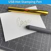 USB Hot Foil Pen Stamping Tools Handmade DIY Gold Foil Pen Hot Stamping Tool For Scrapbooking Leather Working Card Making