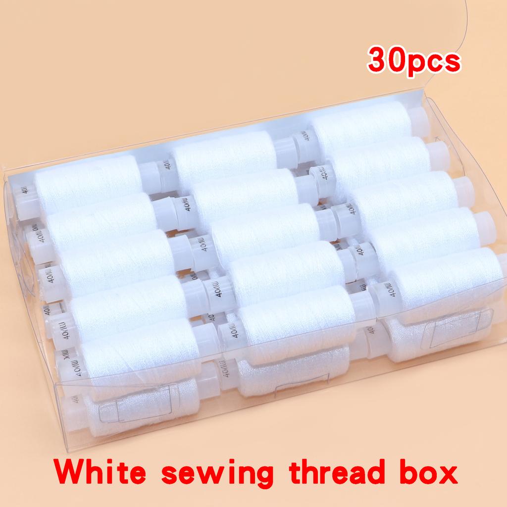 Lot de 30 bobines de fil à coudre multicolores, fil de canette DIY pour machines à coudre domestiques, fil à coudre fait main pour étudiants