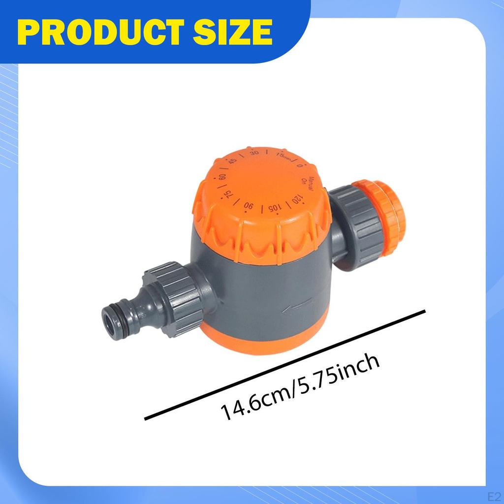 Irrigation Timer Garden Tap Connector Automatic Manual Controller Easy Assembly PP Material Suitable