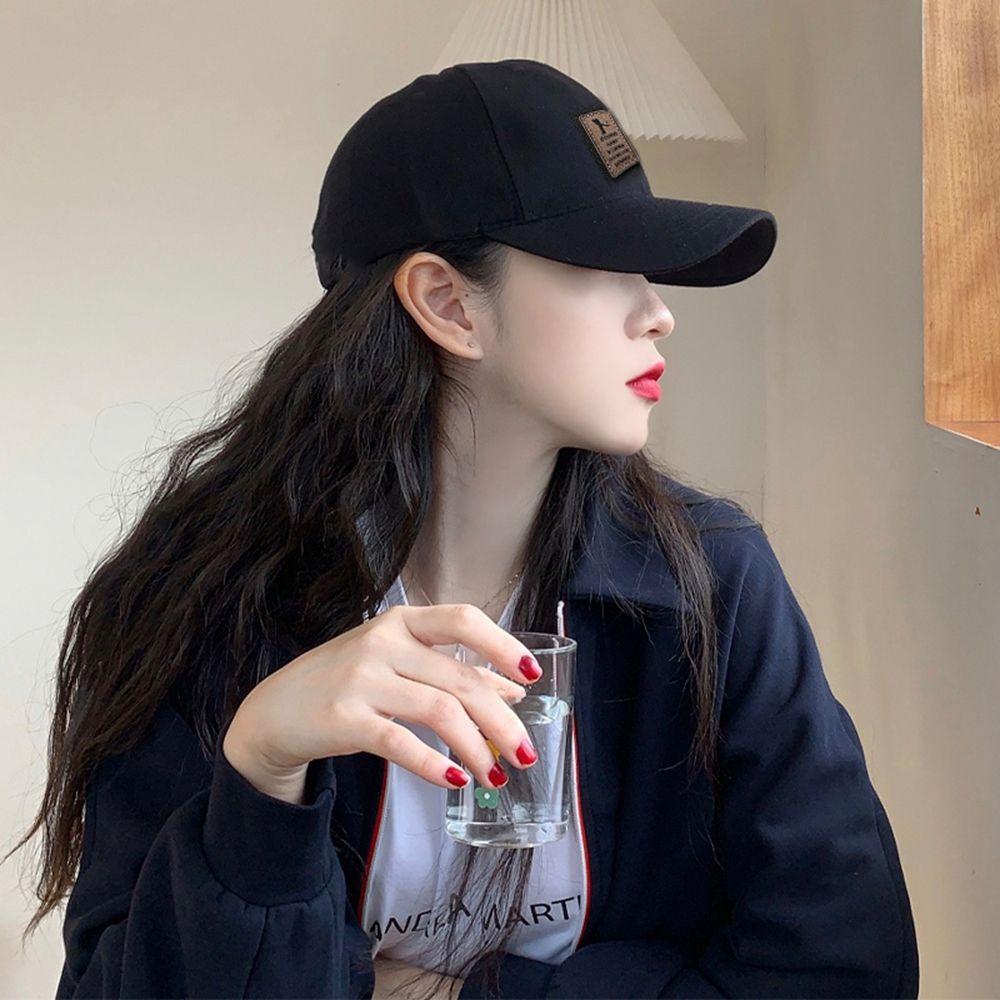 Style Caps PU Leather Logo Sun Hats Men Baseball Caps Letter Caps Baseball Caps Women Baseball Caps