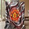 Manchester United Theme Blanket Soft Flannel Blanket Plush Throw Blanket Cozy Sofa Bed Blanket for Home Decor