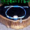 Charm Versatile Lovely Cat Ceramic Woven Bracelet Couple Cute Japan Lucky Kawaii Pendant Rope Chain Jewelry Gift Wholesale