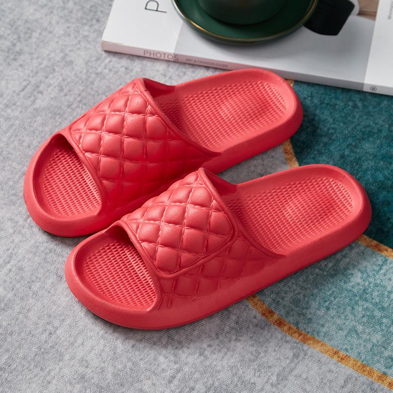 Candy color slippers outer wear women's indoor home couple non-slip men's sandals new