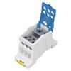 DIN Rail Distribution Box Universal Electric Terminal Block Power Wire Connector Junction Box 690V 125A Blue