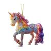Horse Ornaments for Christmas Tree 2D Acrylic Sparkly Rhinestone Horse Hanging Ornament Gift for Women Girls Horse Lovers