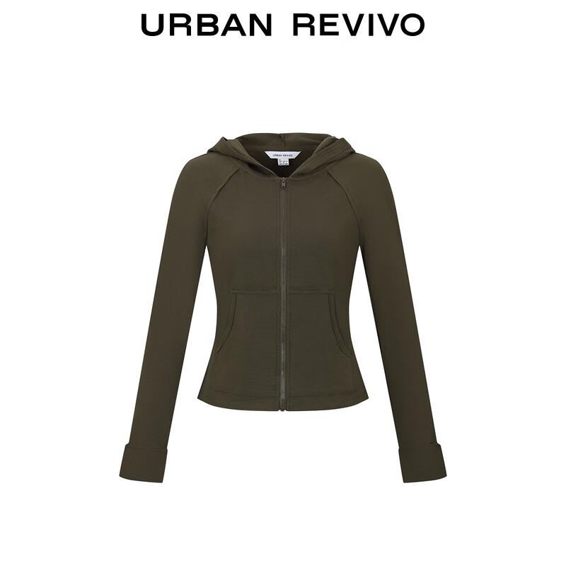 UR Damjacka med huva och dragkedja för vardagsbruk