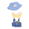 Doll Clothes for 15cm Plush Dress Up with Hat DIY Fashion Clothing Style A