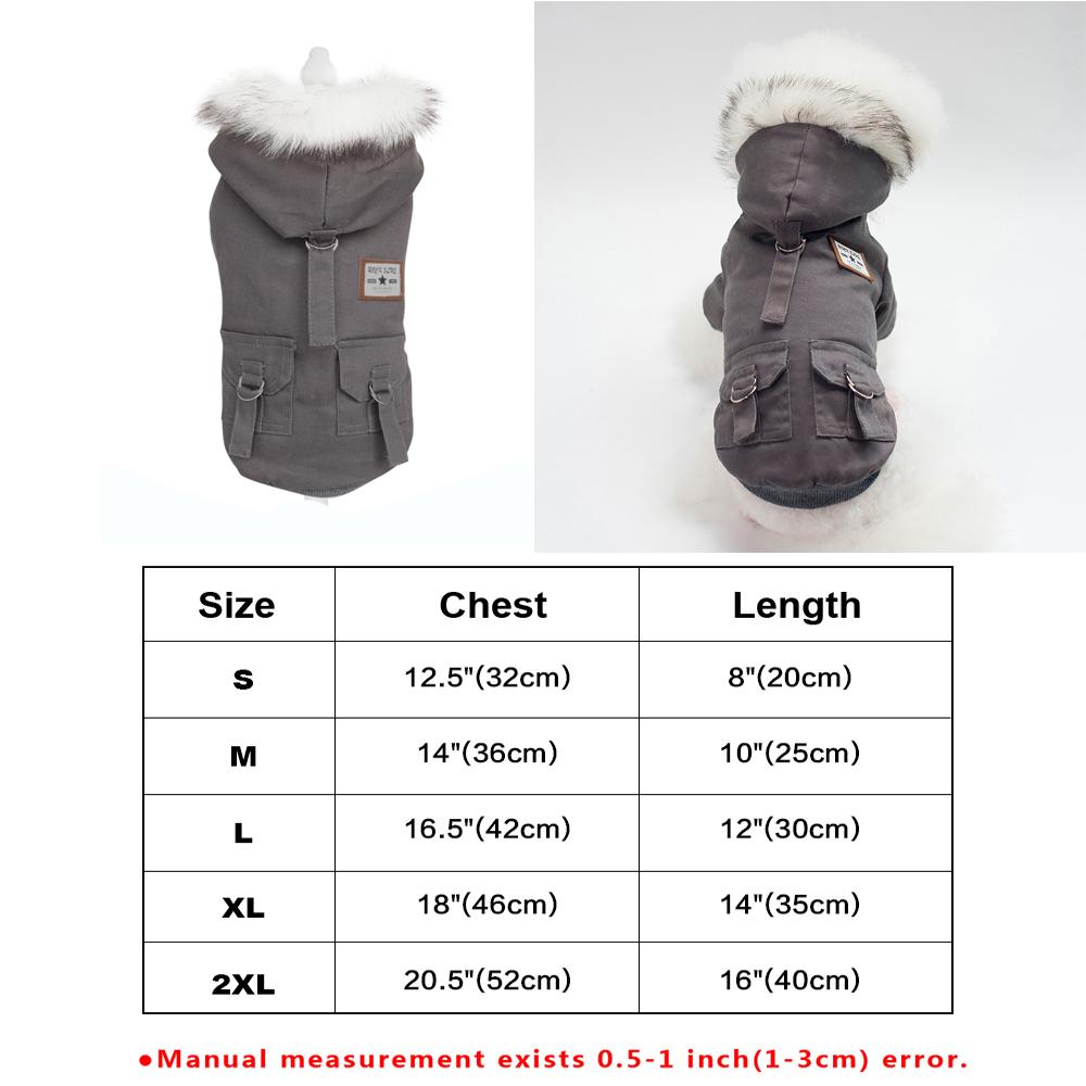 

Cool Dog Leather Jacket Coat Warm Winter Pet Clothing Outfit French Bulldog Clothes Coats for Small Medium Dogs S