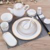Diruien Luxury Gold-Embossed Ceramic Tableware Set