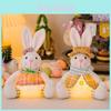 Creative Light-up Easter Bunny Figurine For Festive Home Decor And Atmosphere