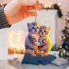 Creative Acrylic Flat 2D Cute Cat Pendant Auto Interior Car Pendant Interior Rearview Mirrors Ornament Car Decoration