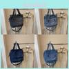 Denim Canvas Bag Large Capacity Casual Girls Crossbody For Everyday