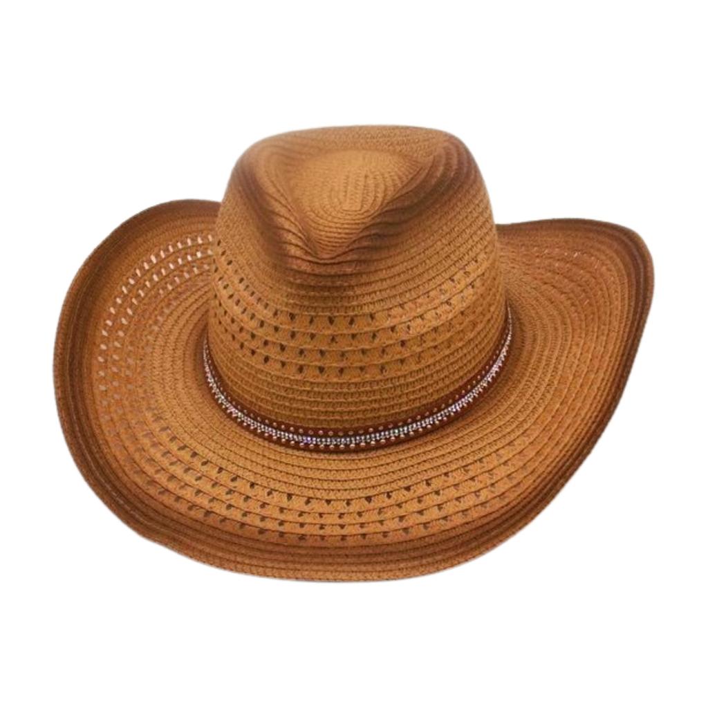 Western Cowboy Strohhut Frühling Und Sommer Winddicht Sonnenschutz Strohhut Schlichter Herren- Und Damen-Ethno-Hut