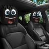 Vehicle Interior Comfort Accessories Halloween Car Headrest Cover, Scary Pattern Print Stretchable Soft Fabric Guard Protector, Breathable Polyester