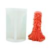 Cylinder Candle Mold Carved Pillar Candle Molds for DIY Candle Gypsum Ornaments Home Decorations Epoxy Resin Casting