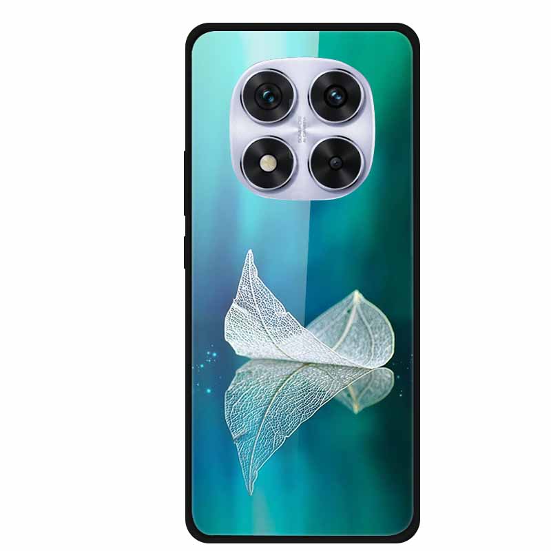 Tempered Glass Case For Redmi Note 14 Pro Coque 14Pro Flowers Phone Cases For Xiaomi Redmi Note14 Pro Hard Back Cover Case Funda