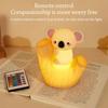 Cute Silicone Koala Tap Light USB Rechargeable Timed Night Light Soft Light Eye Protection LED Light Seven-color Gradient