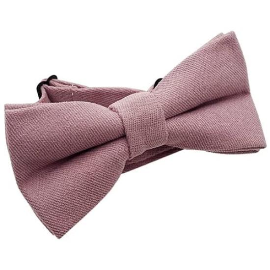 [Bowties.jp] Pink Solid Color Bow Tie, Easy-to-Wear Type bd415