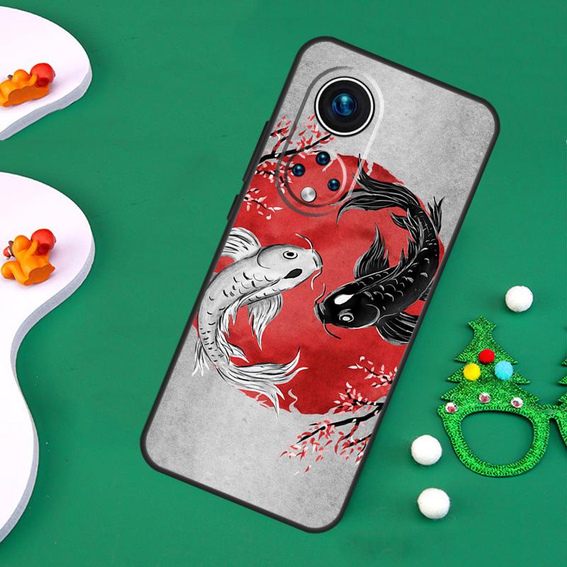 Koi Fish Yin Yang Case For Honor Magic 7 Pro 6 5 50 70 90 200 Lite X9b X9a X8a X8b X7a X6a X8 X9 X9c Cover