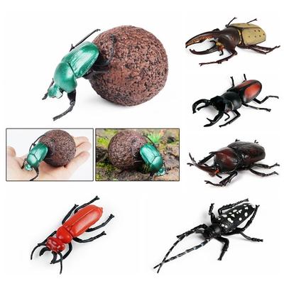 Realistic Insect Animals Model Longhornedbee Science Beetle Action Figures Dynastes Wild Insect Lifelike Insect Figurines