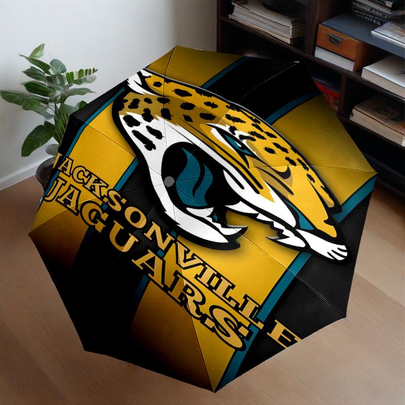 Jaguars Team Spirit Umbrella 8-Frame for Travel, Camping, Casual Lightweight Portable Umbrella, Essential for Every Family Holidays Gift