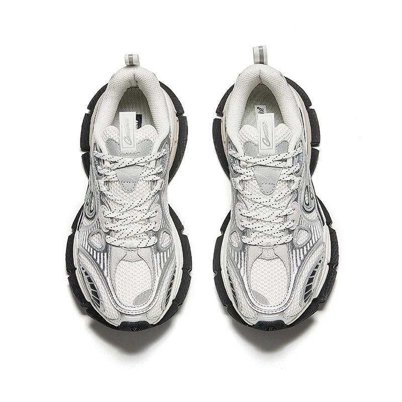 Anta Champion G01 Comfortable Versatile Non-Slip Wear-Resistant Breathable Low-Top Casual Shoes Women sneaker Silver 122518807A-1