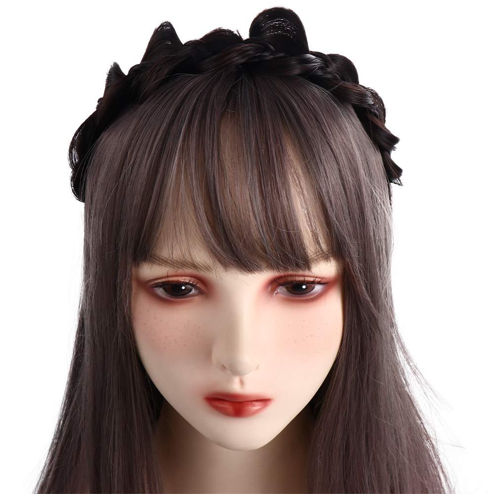 Braid Wash Face Headband Korean Style Headwear Female Hairbands Wide Hair Hoop Wig Headband