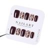 Melanin-Friendly Leopard Print Cat Eye Nails - Autumn/Winter Collection, High-End Whitening, Simple Daily Wear 