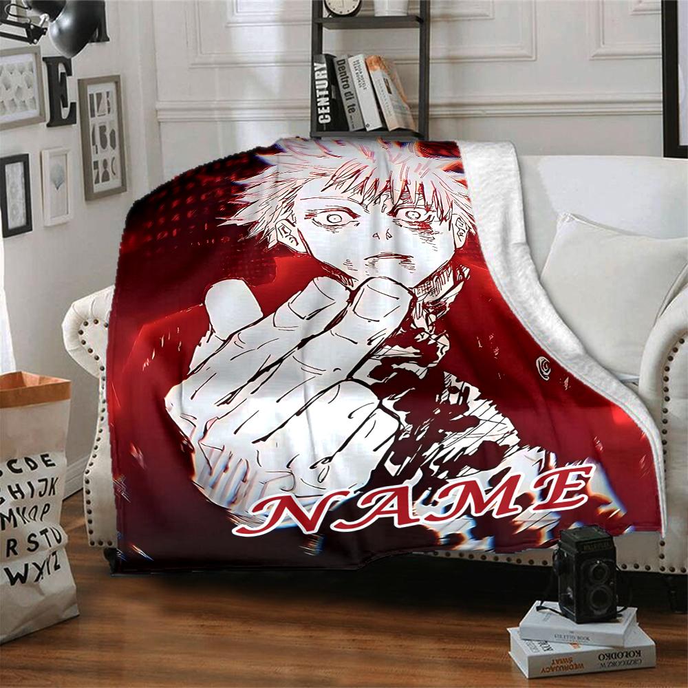 Custom 1pc Your Name: Sunglasses Adventure Blanket, Soft And Comfortable Blanket, Casual Warm, Camping Travel Blanket, Birthday Gift Q91325