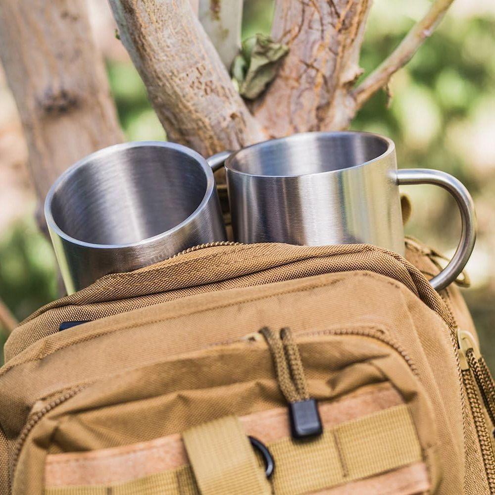 Stainless Steel Drinking Water Cup Double Wall Tea Cup Lightweight Travel Tumbler Jug  Milk