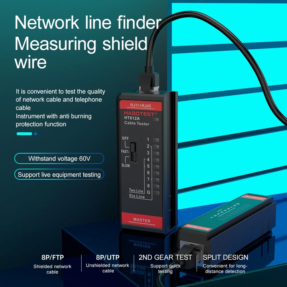 Kabel Lan Tester Hohe Präzision Netzwerkkabeltester Rj45 Rj11 Rj12 Cat5 Utp Lan-Kabeltester Netzwerkwerkzeug Netzwerkreparatur