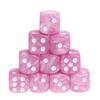 10 Pezzi 12/15/16mm Multicolore Acrilico Dado a Sei Facce Cubo Trasparente Perline per Dadi Sei Facce Leggero Giocattolo per Giochi da Tavolo Custodie per Dadi