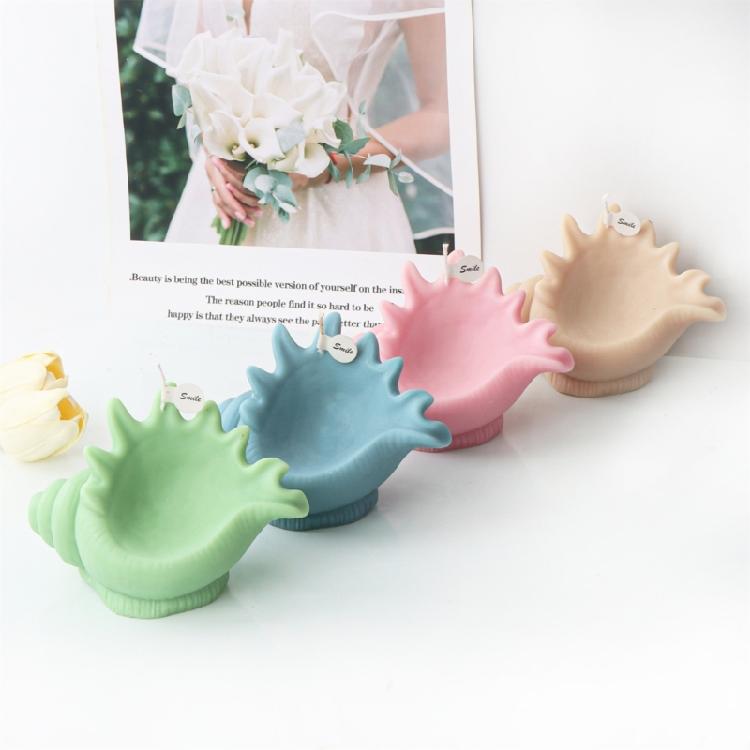Conch Shaped Candle Mold for DIY Candle Soap Plasters Chocolate Home Decor